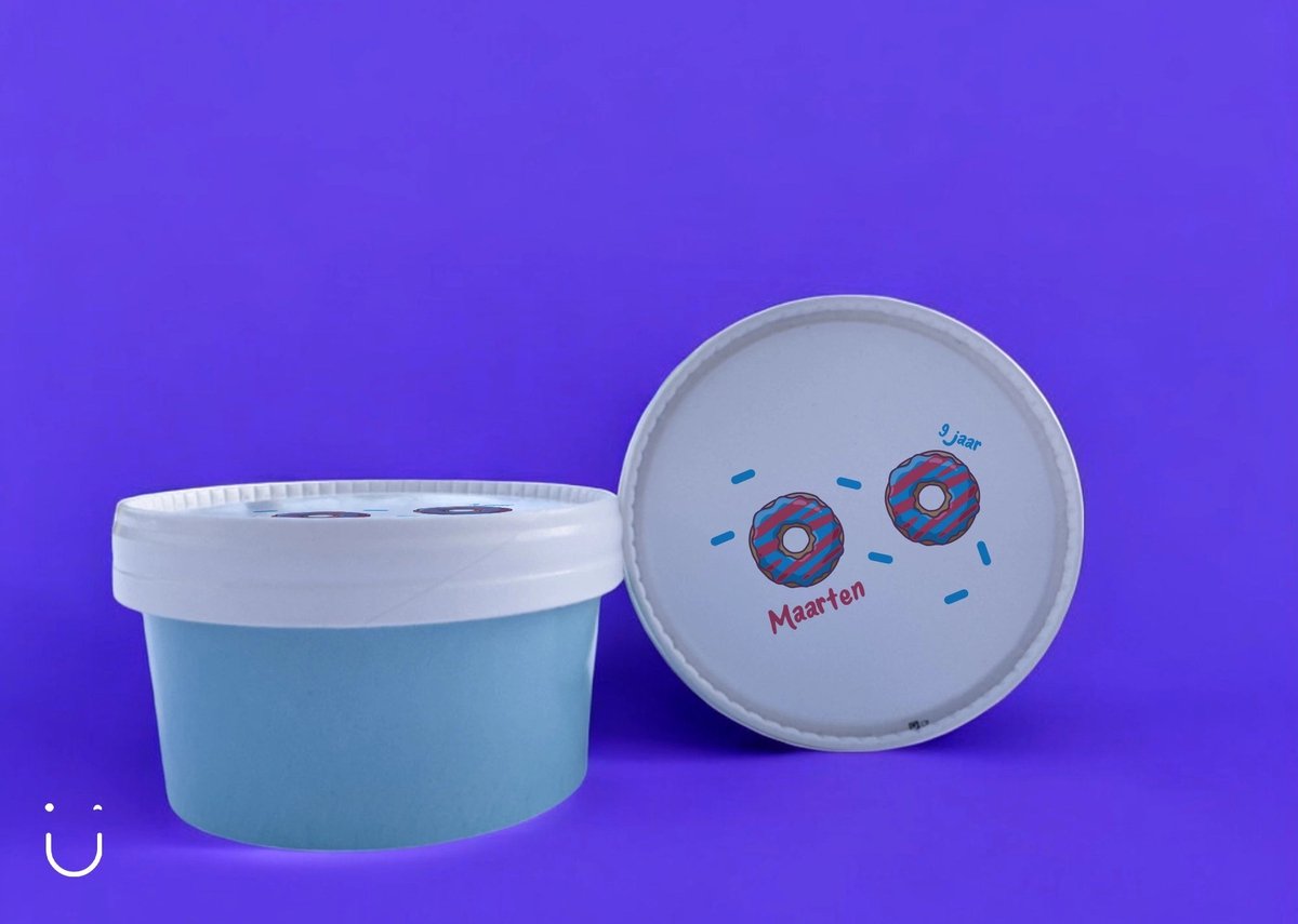 Traktatie 9 jaar Donut - Uitdeelcadeautjes - Traktaties doosjes kinderen - 10 stuks