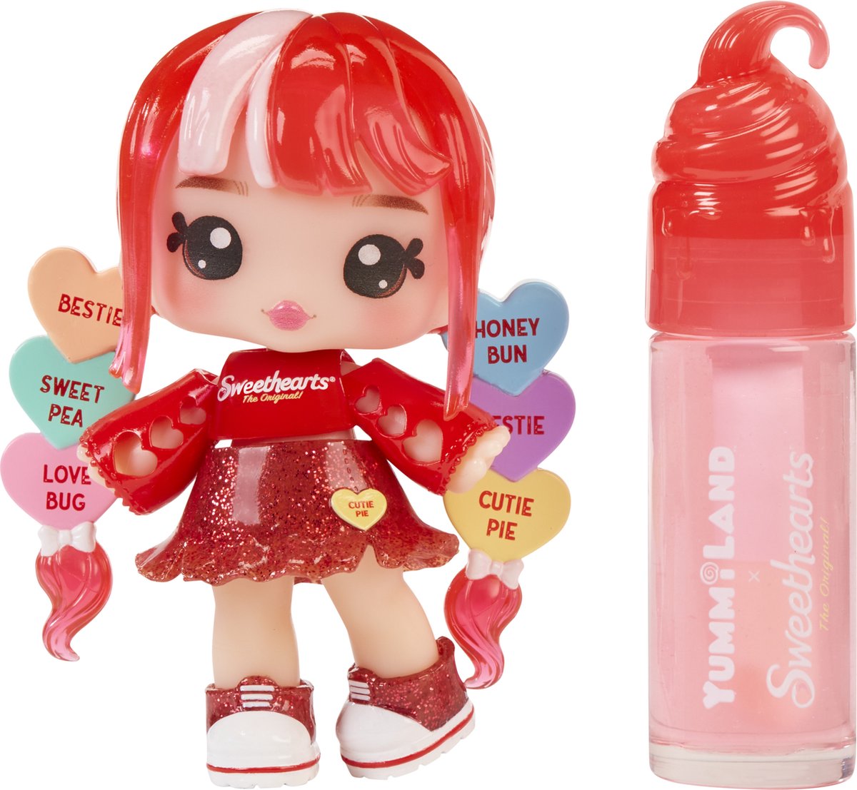 Yummiland x Sweethearts Lipgloss-pop - Ruby Hearts