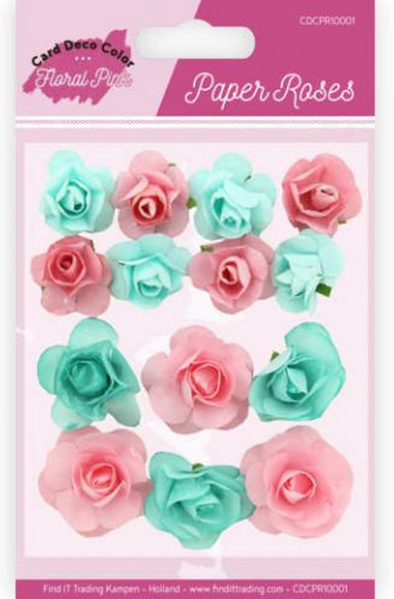 Paper Roses -  s - Floral Pink