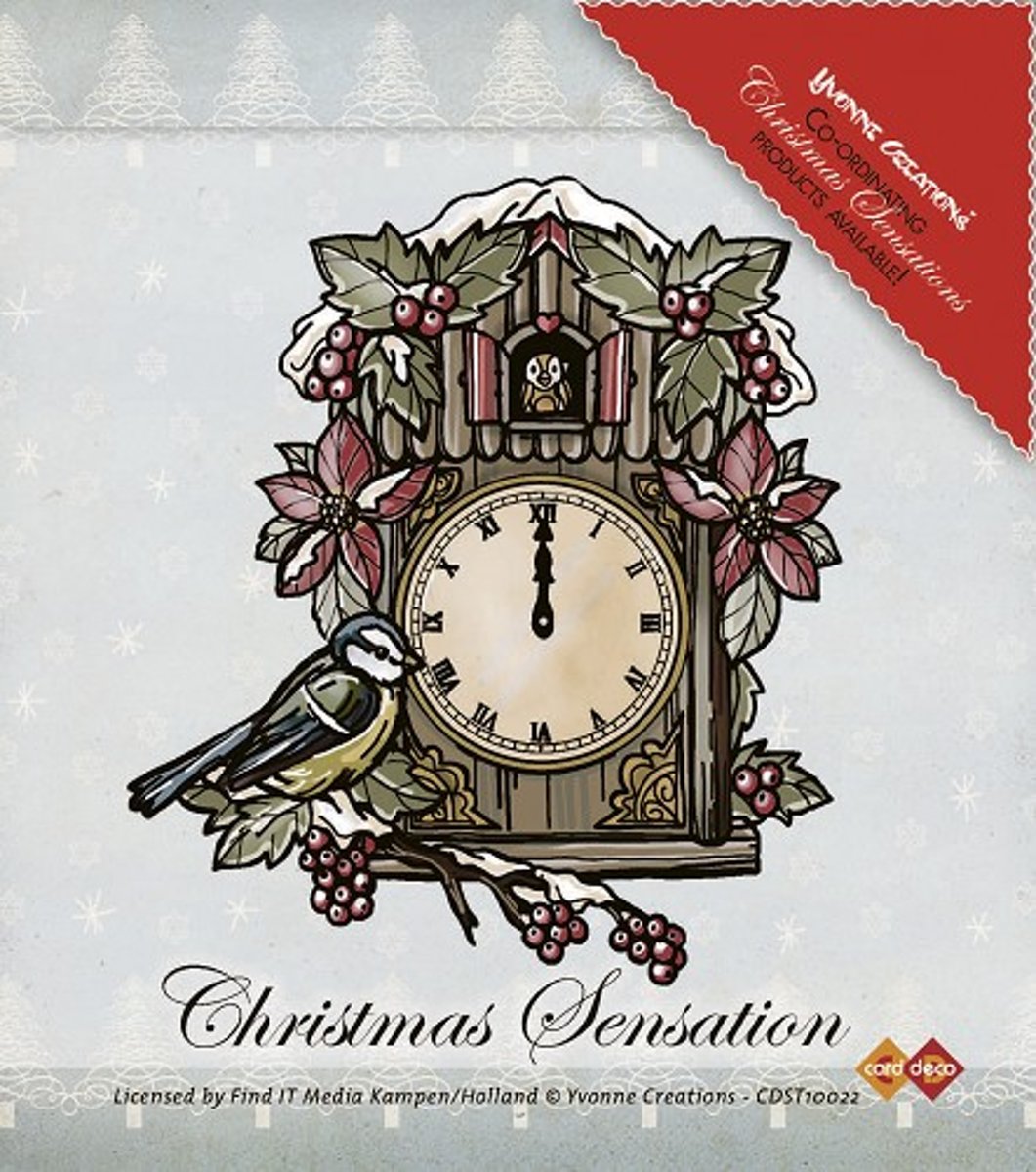 Stamps - Yvonne Creations - Christmas Sensation - Clock