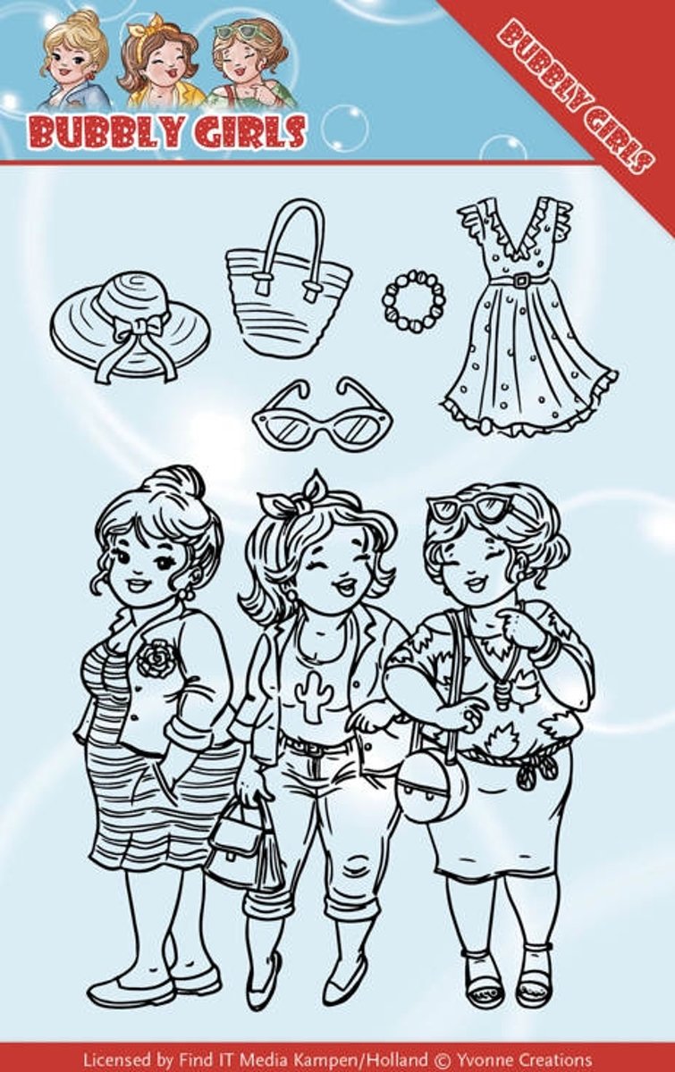 Stempel  - Yvonne Creations - Bubbly Girls - Vriendinnen