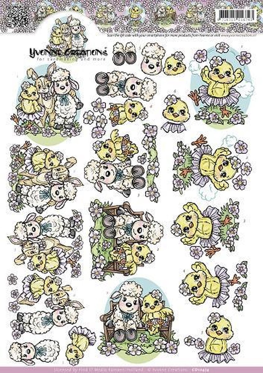 Easter 3D-Knipvel Yvonne Creations - 1 knipvel