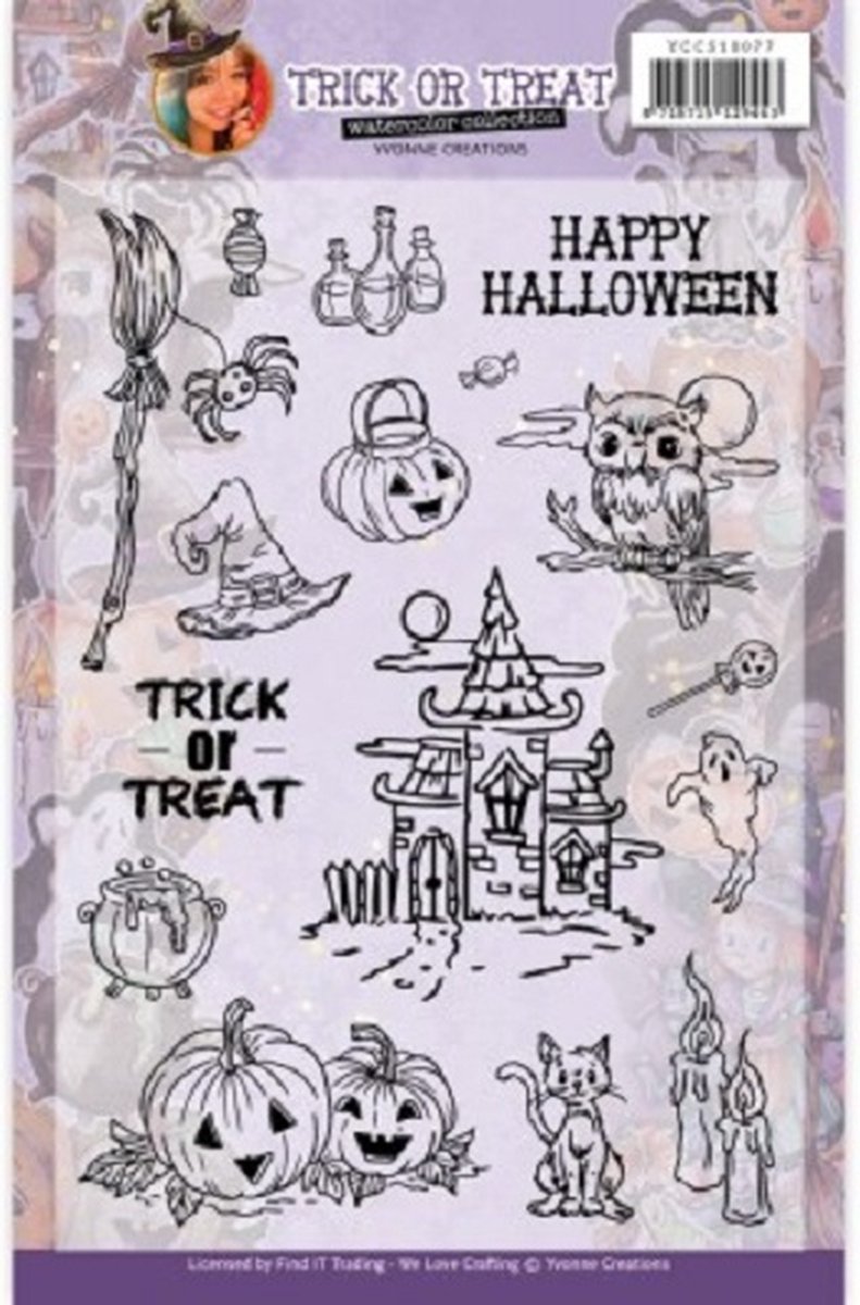 Clear Stamps - Yvonne Creations - Happy Halloween
