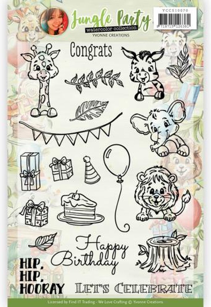 Clear Stamps - Yvonne Creations - Jungle Party