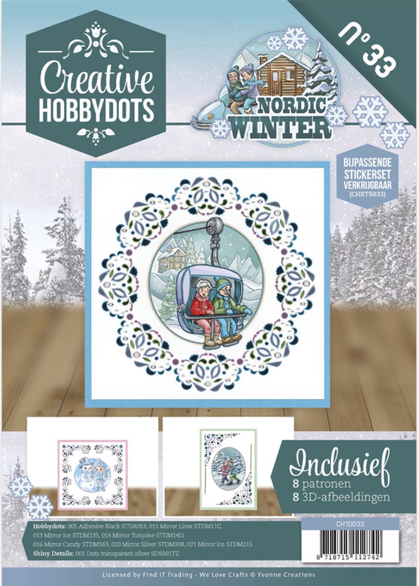 Creative Hobbydots 33 - Yvonne Creations - Funky Nanna -Nordic Winter