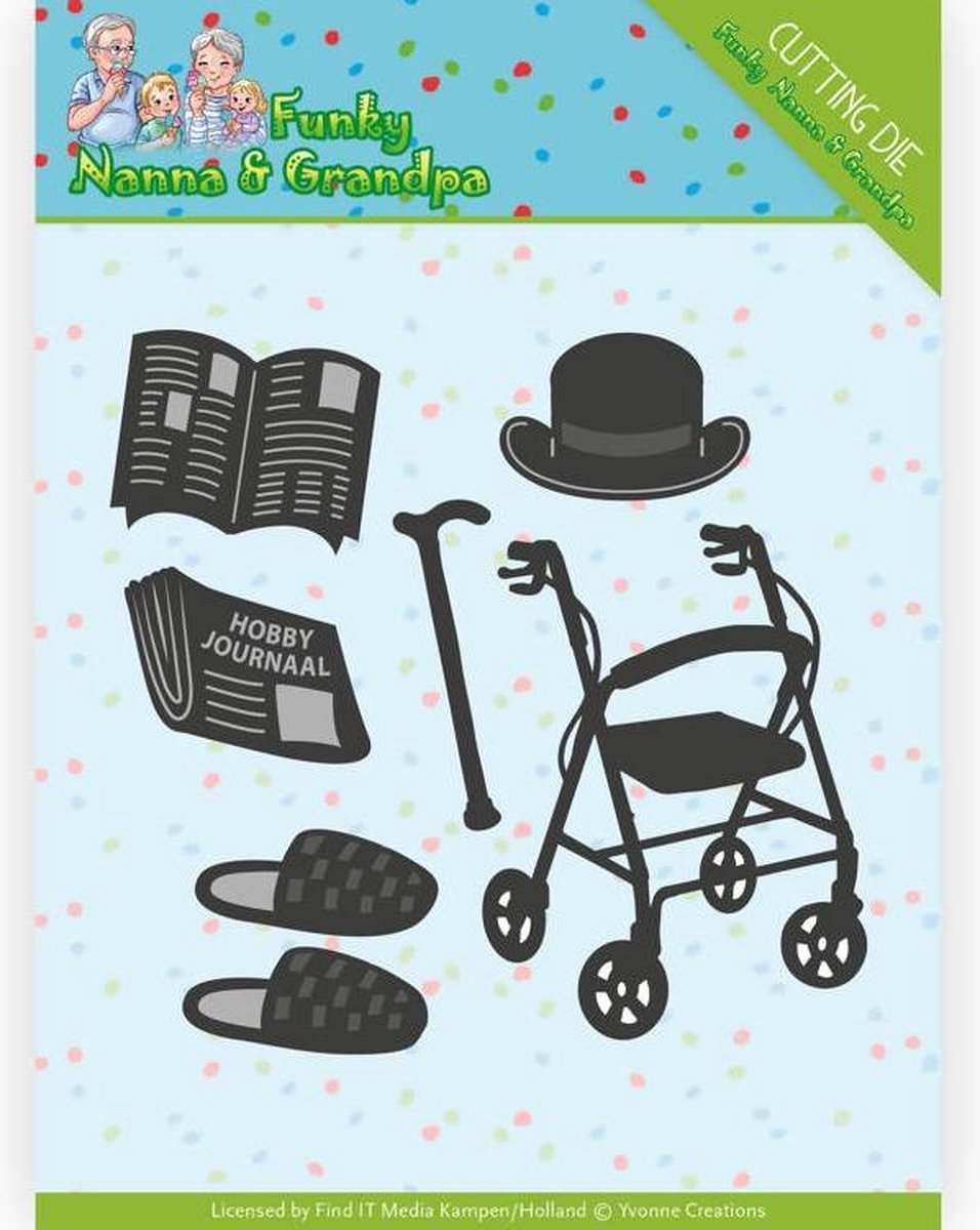 Grandpa Accessories - Funky Nanna and Grandpa - Snijmal -   Creations