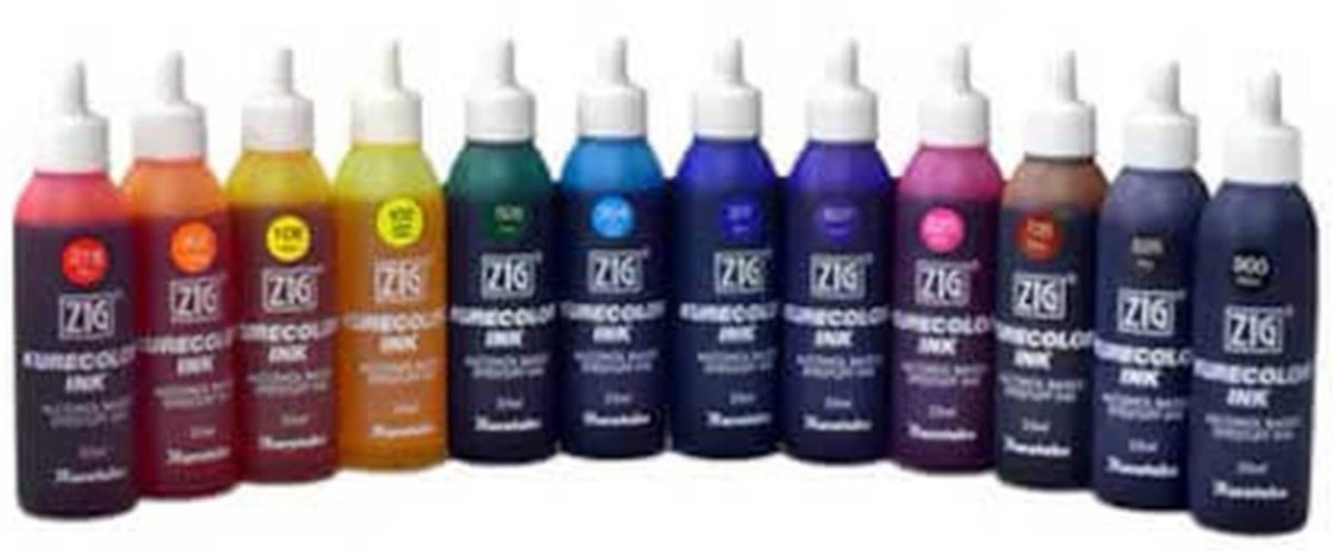 Zig Kurecolor - Navulinkt KCR25 - Blue Gray 824 - 25 ml