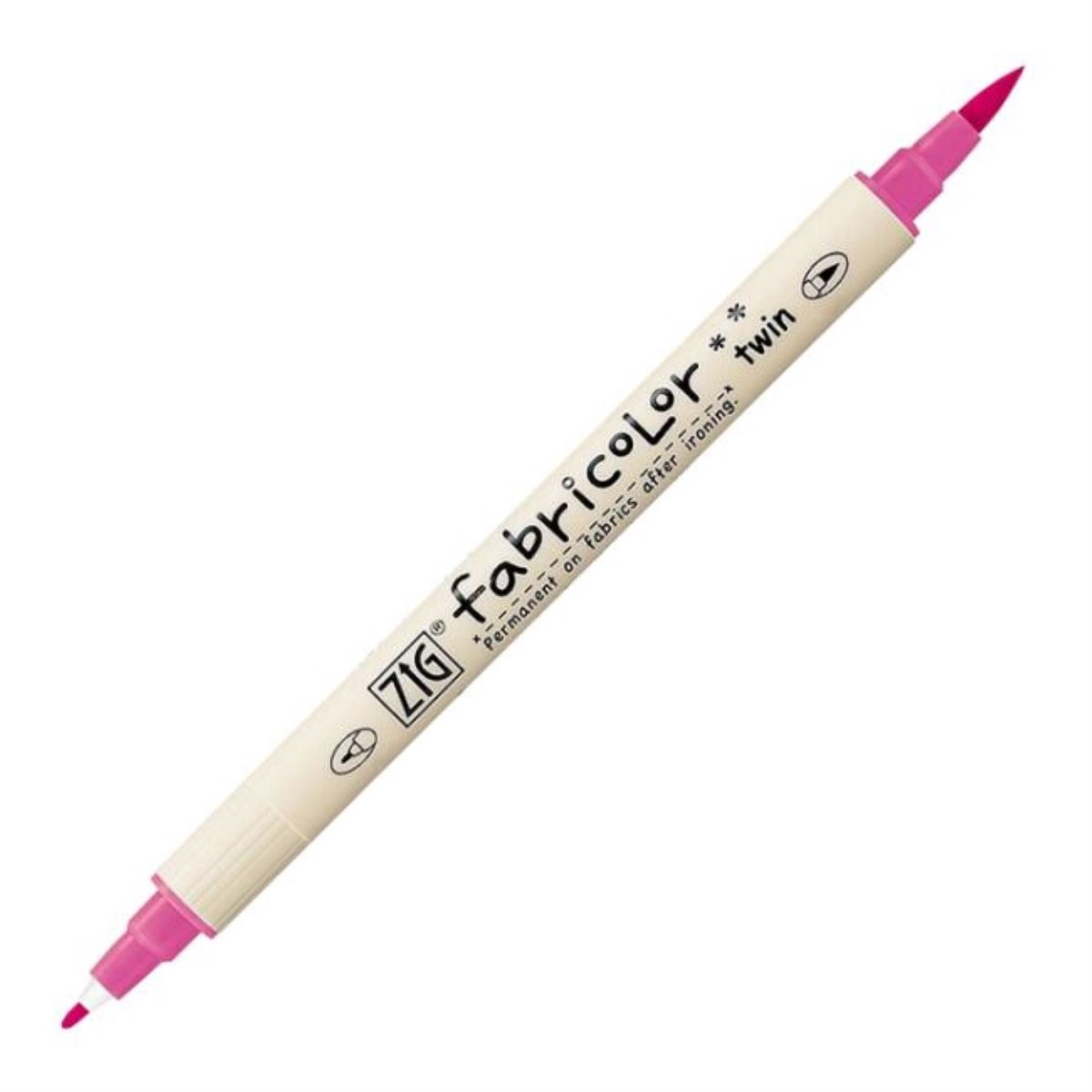 Zig - Fabricolor - Twin Tip Textielmarker - pink