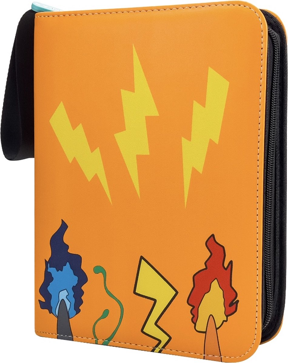 ZIGLA Verzamelalbum - Verzamelmap Voor 400 Kaarten - Premium Kwaliteit - A5 Formaat - Cadeautip - 50 Paginas - Kaartenmap - Geschikt voor Pokémon kaarten