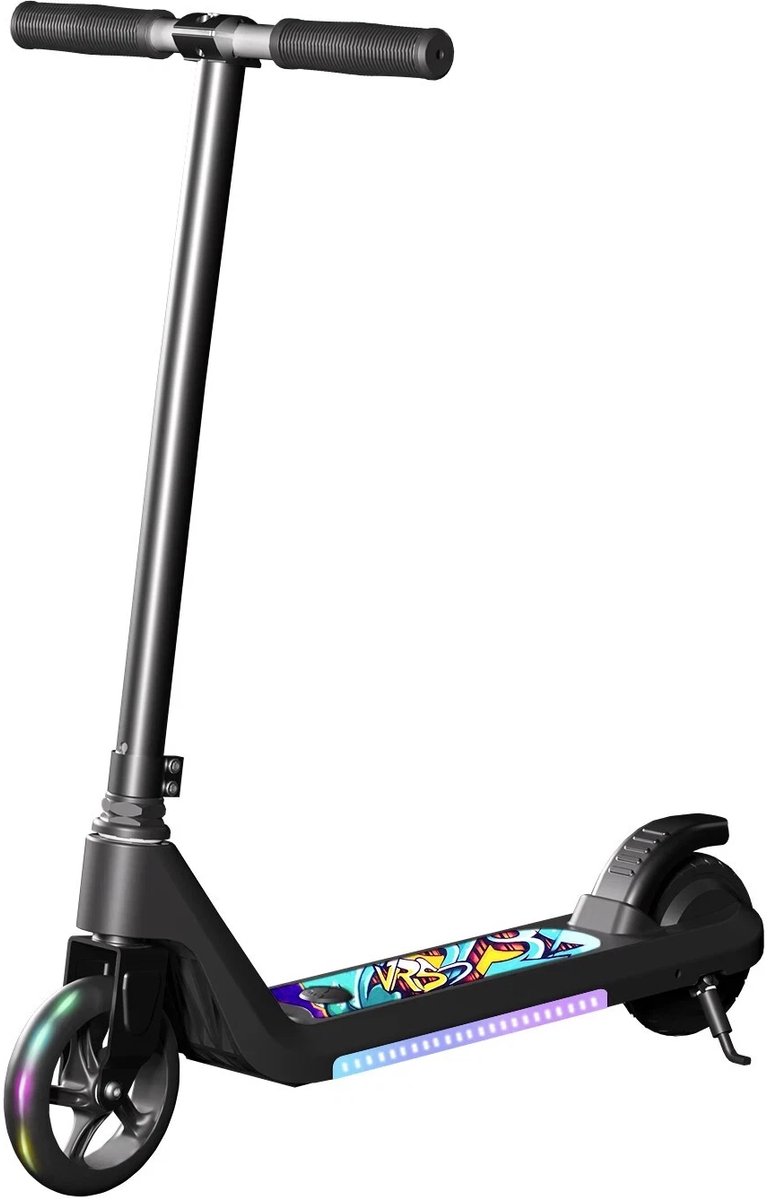 Elektrische Step Kinderen - Inklapbaar - 6 tot 12 jaa - 120W - Max 16 km/u - 5-8 km Bereik - LED wielen - Zwart