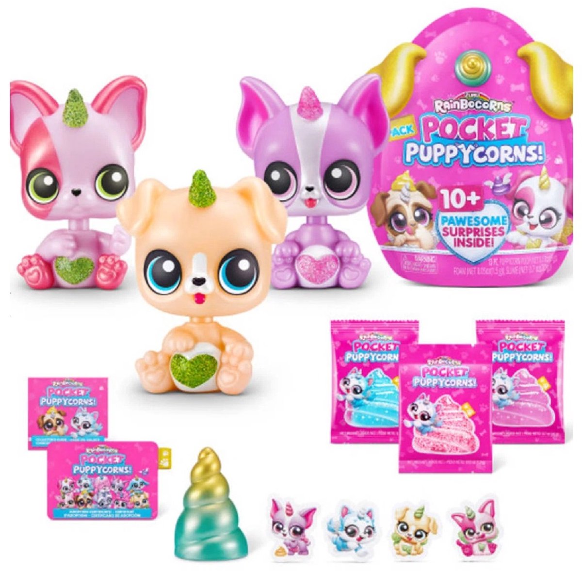 Zuru Rainbocorns Pocket Puppycorns - 3 Pack - Verzamelfiguur - Cute - Verzamel ze allemaal