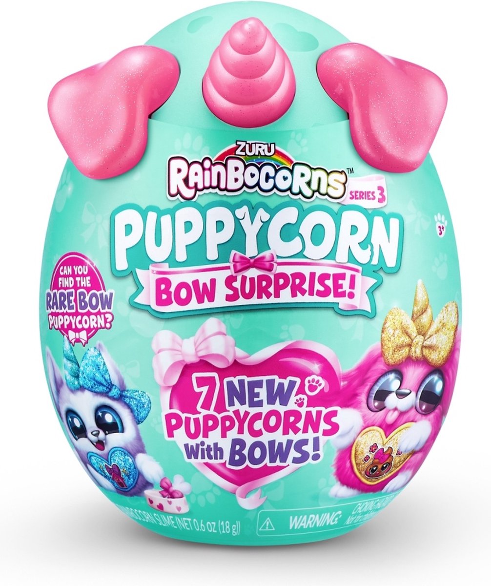 Zuru Rainbocorns Puppycorn Bow Surprise Knuffel Puppy
