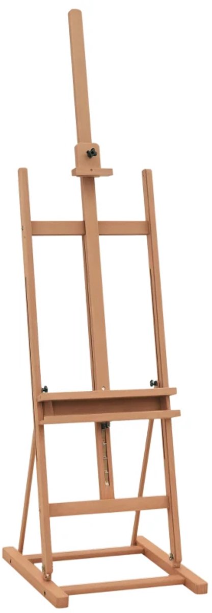 Schildersezels - Houten Ezel - Spieraam - Hoek Verstelbaar - met Opbergvak - Atelier-ezel - voor Schilderen, Schetsen, Bruiloften, Tentoonstellingen - Premium Kwaliteit - Extreem Stabiel - 171-230cm Hoog