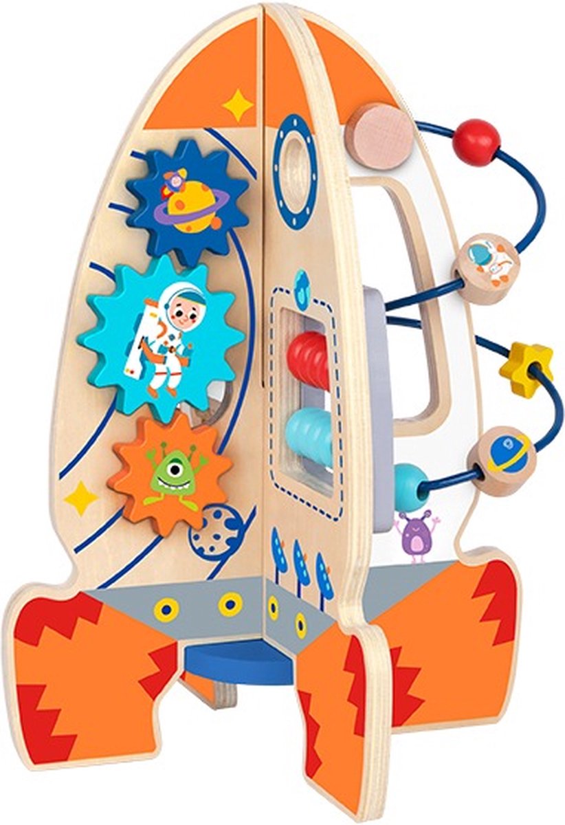 ZaciaToys - Houten Activiteitenraket Speelgoed - FSC®