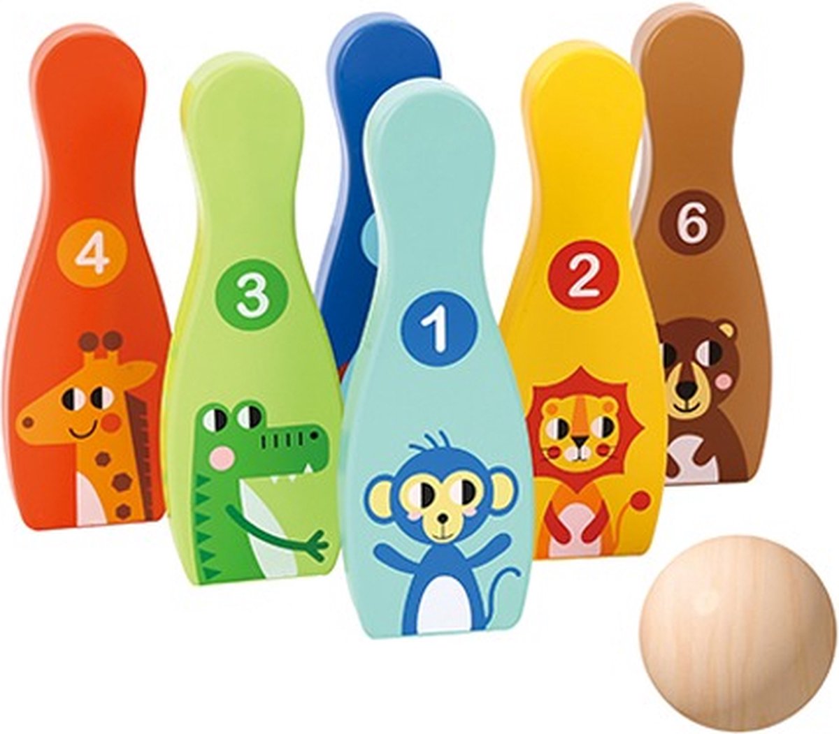 ZaciaToys - Houten Bowlingspel Speelgoed - FSC®