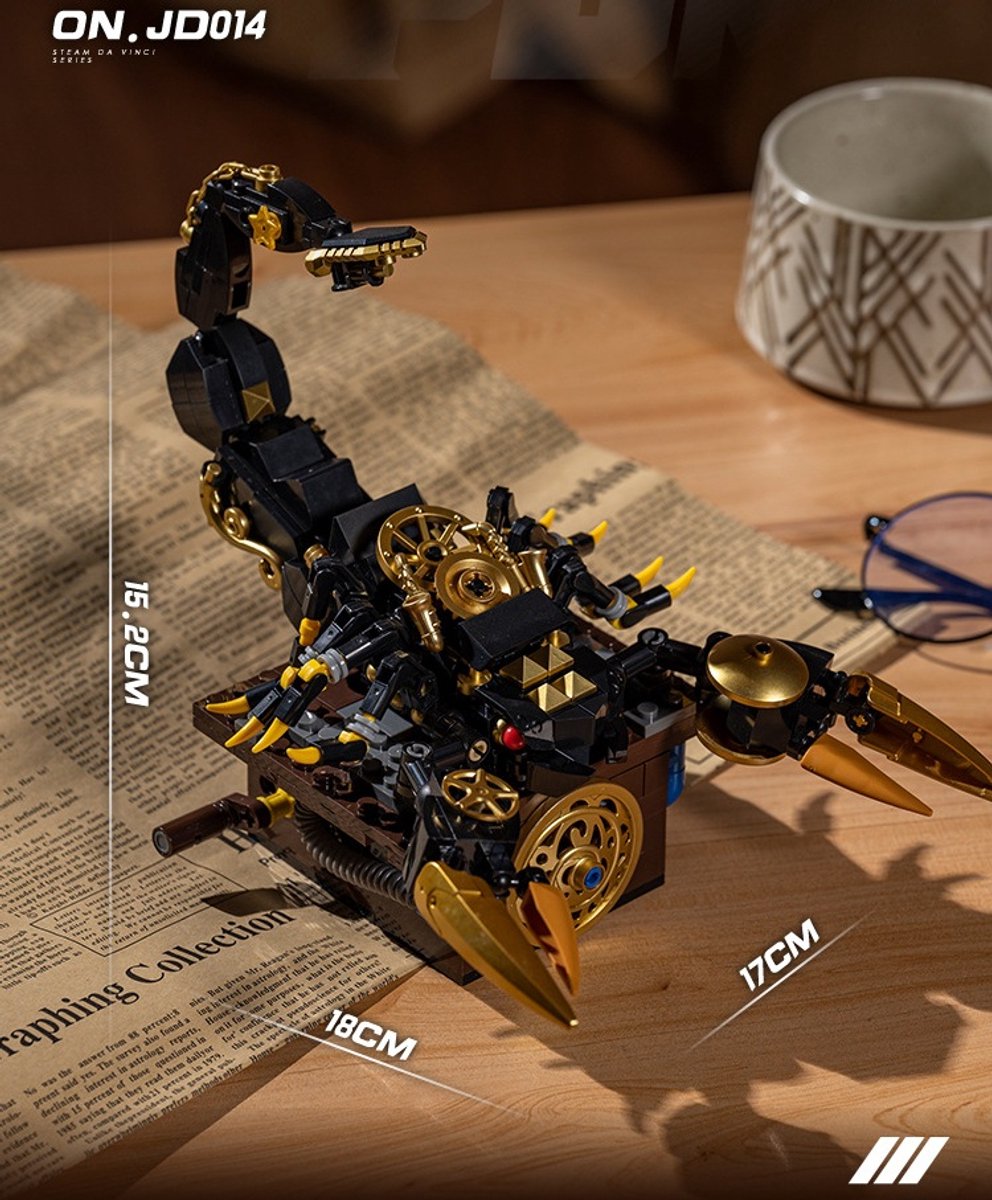 Mechanisch speelgoed om insecten in elkaar te zetten/punk schorpioen bouwstenen/bouwspeelgoed voor de feestdagen/verjaardagscadeaus