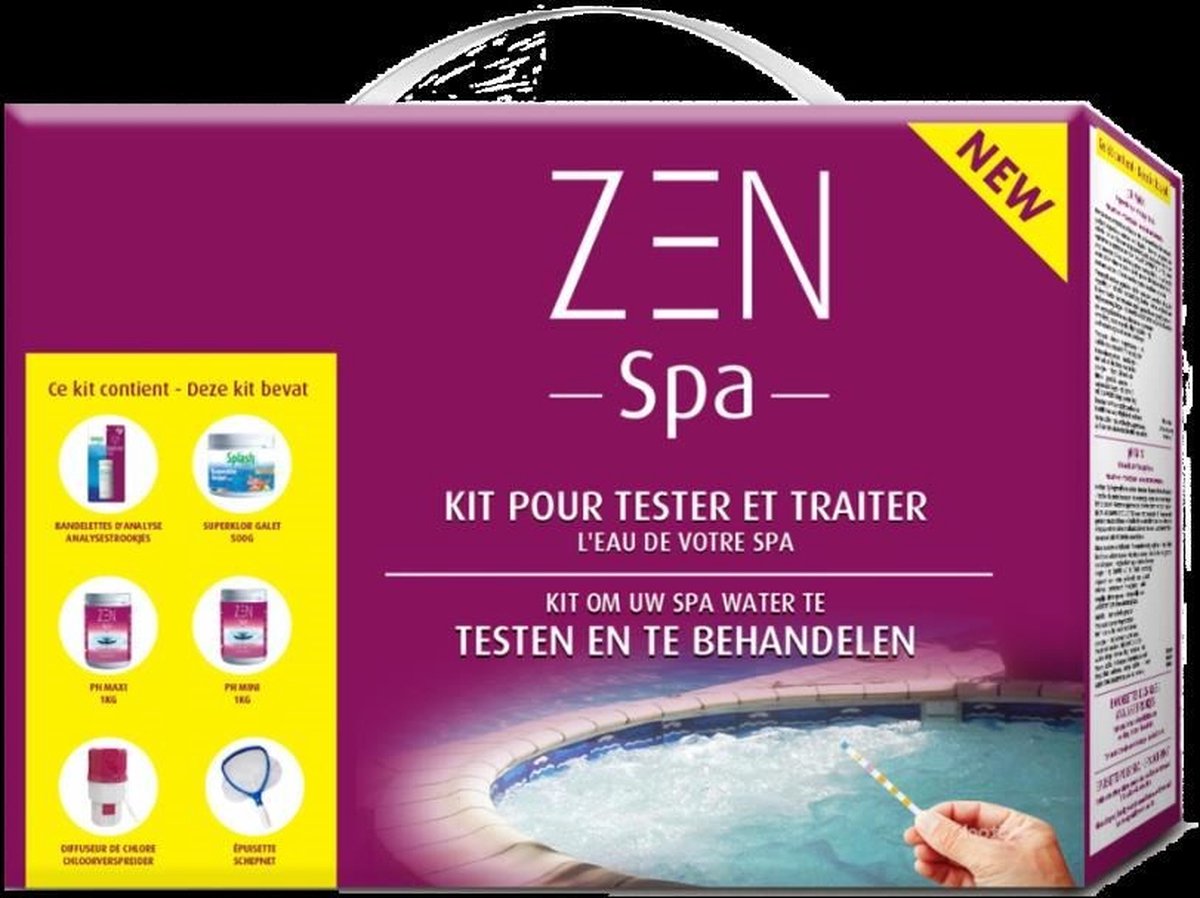 Zen Spa - Kit om uw water te testen en behandelen