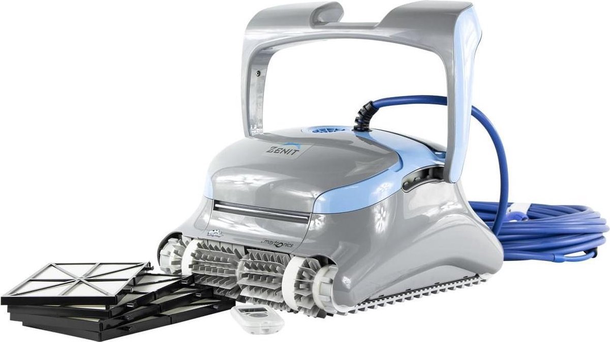 Dolphin Zenit 30 - zwembadrobot - Reinigt bodem en wand - 3 schoonmaakprogrammas - Knoopvrije kabel - 3 borstels voor grondige reiniging