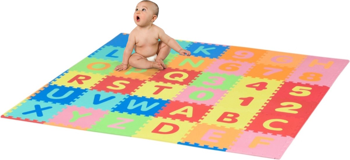 Speelmat - Puzzelmat - Puzzel - 36 delig - XXL- 182,5 x 182,5 cm