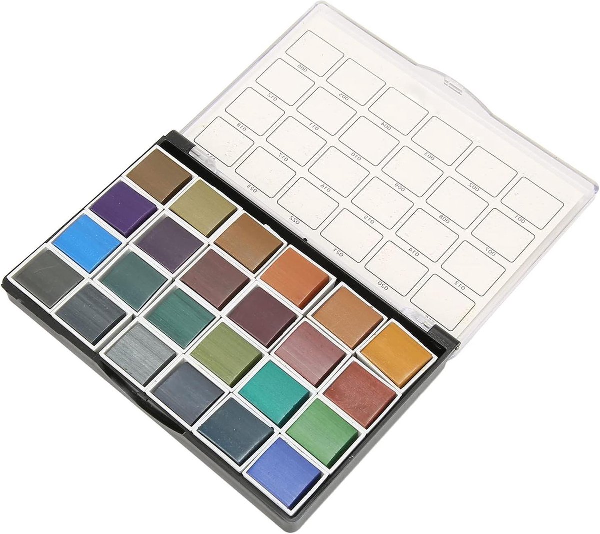 Zeynomax - 24 Kleuren Aquarelverfset - Complete set met Veilige Materialen - Voor Beginners - Ideaal om te Tekenen - Hoge Kwaliteit Pigmenten