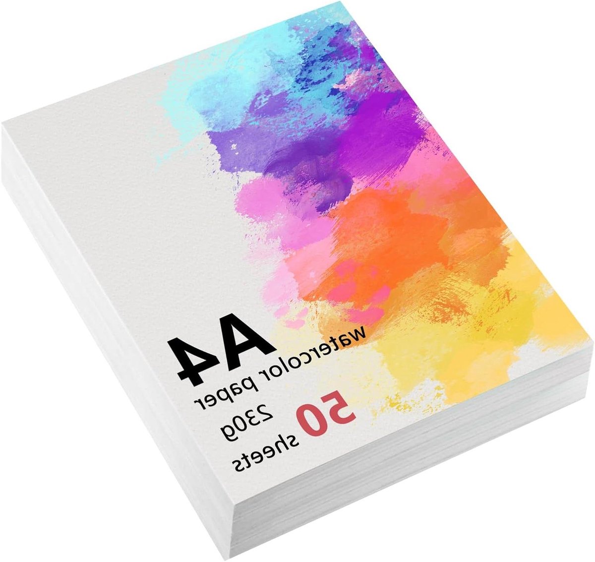 Zeynomax - Aquarelpapier A4 230g - 50 vellen - voor Waterverf en Acrylverf - Kunst DIY - Schilderblok