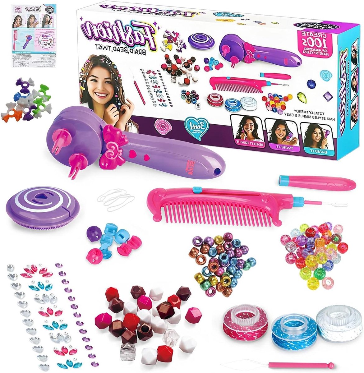   - Automatische Haarvlechtmachine voor meisjes - Haarbedazzler Kit - Speelgoed vanaf 6 jaar