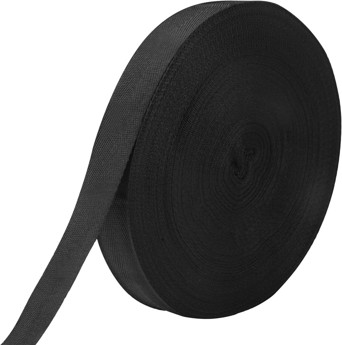   - Katoenen biaisband 50 m x 2.5 cm voor naaien en knutselen (zwart)