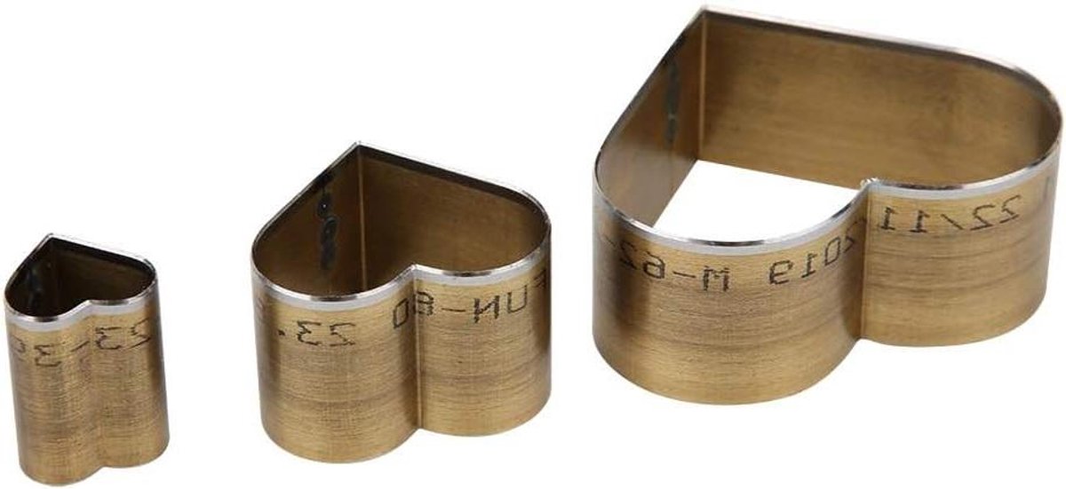 Zeynomax - Lederen Perforator Gereedschap met Snijmatrijs voor Doe-het-zelf Leerbewerking - Stalen Punch Cutter Tool - Ambachtelijke Leerbewerkingsbenodigdheden met Hart.