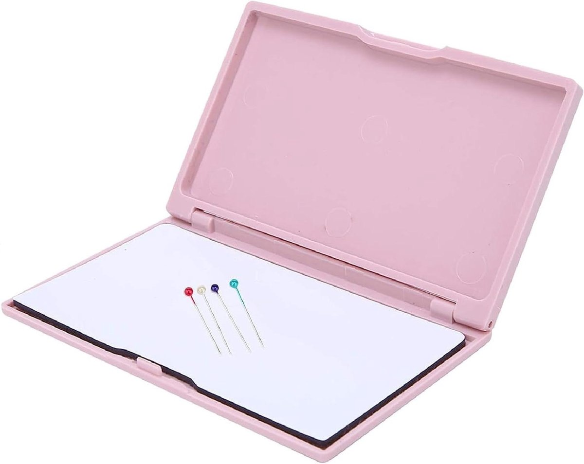 Zeynomax - Magnetische Naald-opbergkoffer voor Borduurwerk - Roze - Naald-organizer - Opbergdoos - Naai-accessoires
