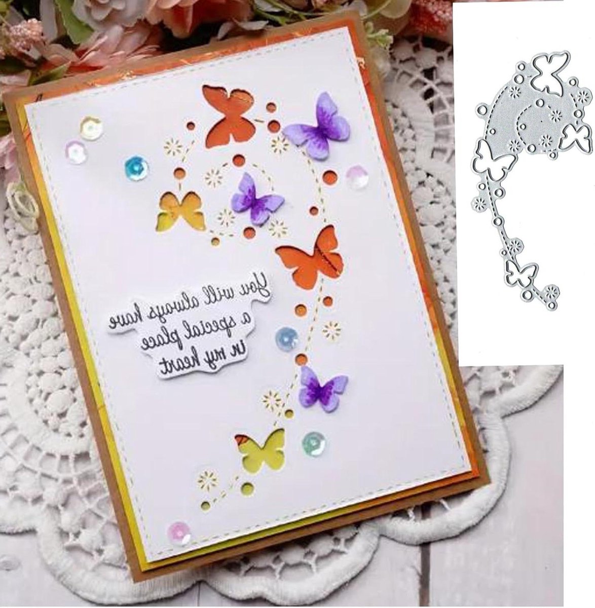 Zeynomax - Metalen Die Cuts Set voor Kaartmaken en Kerstdecoratie - DIY Papier Ambacht - Vlinder Thema