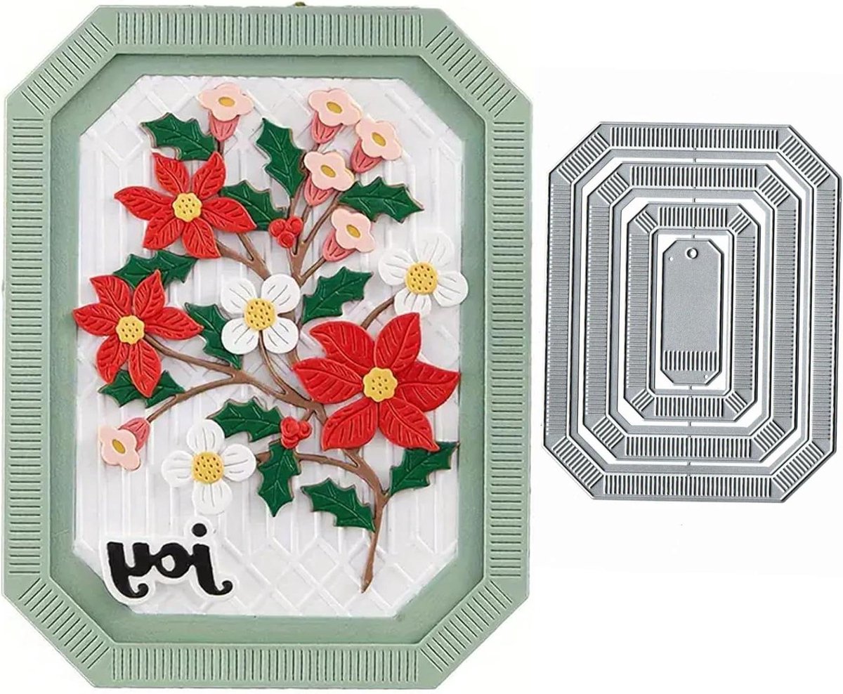 Zeynomax - Metalen stansvormen voor lente en zomer - DIY plakboek en kaarten maken - Kerst thema