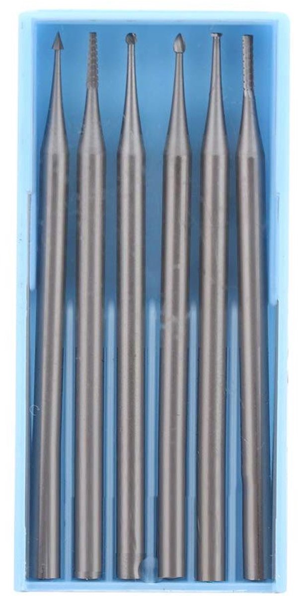   - Miniatuur Boor Naald Graveren Frees Set voor Sieraden Maken en Sculptuur - Tungsten Carbide - Goud Zilver - 75 stuks