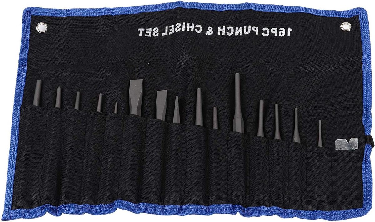 Zeynomax - Pons Beitel Set: 16 Stuks Ponsen en Beitels voor Mechanische Doeleinden