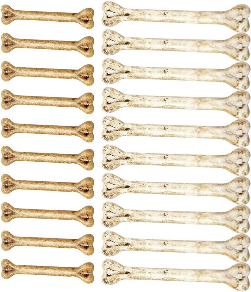 Zeynomax - Simulatiebotten van kunststof voor DIY Halloween decoratie - 20 stuks - Cosplay accessoires - Twee maten - Ideaal voor podiumoptredens - 10.00 x 1.80 x 1.80 cm