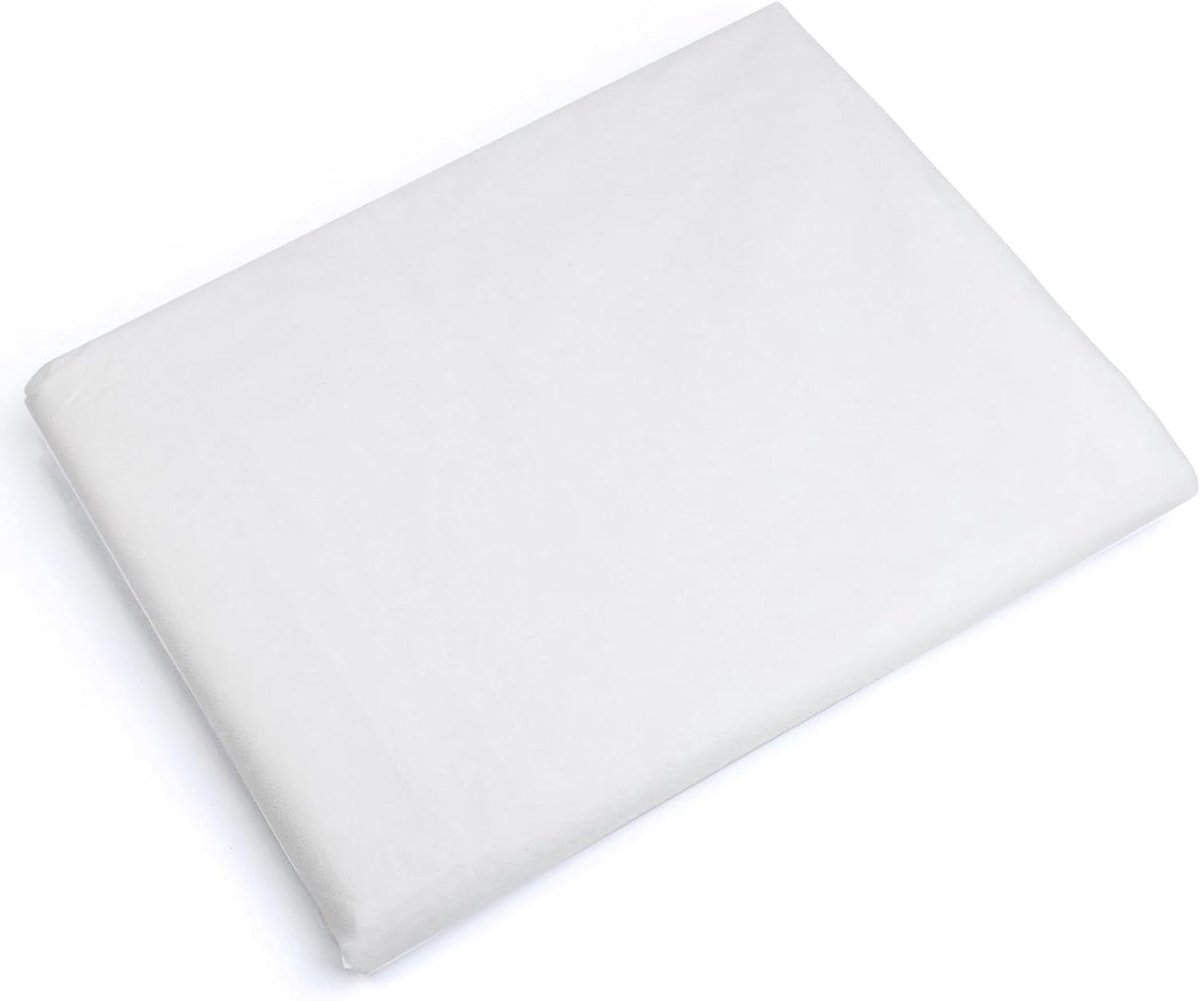 Zeynomax - Strijkbaar Vliesstof in Wit - 500 x 100 cm - Ademend en Lichte Stof voor Naai- en Borduurwerk - Knutselen en Doe-het-Zelf - Strijkvlies met Inlegstof - Strijkbaar Vlies.