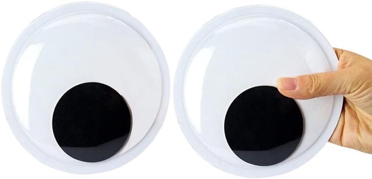 Zeynomax - Zelfklevende wiebelogen 150 mm - Kunststof oogjes - Knutselogen - Stickers DIY scrapbooking - Handwerk - Decoratieve ogen