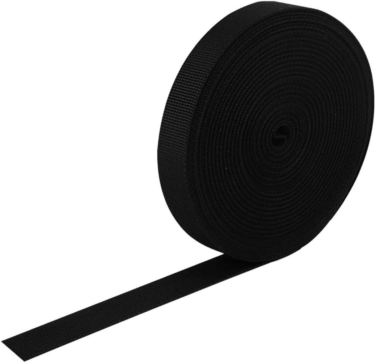   - Zwarte Nylon Singelband van 10 Meter - 25MM Breedte - Voor Huisdieren - Duurzaam en Klassiek Design