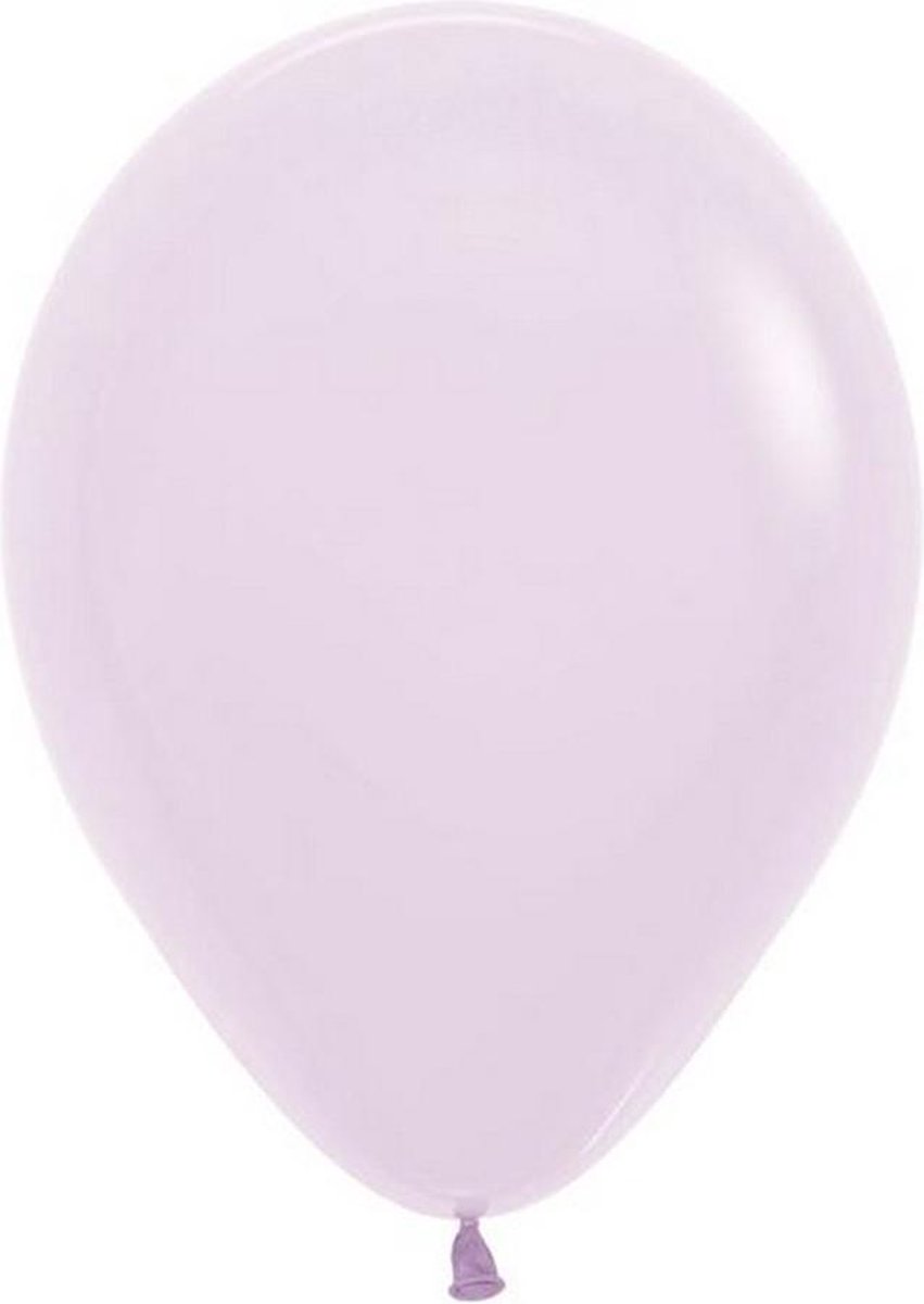 5x latex ballon: pastel mat lila