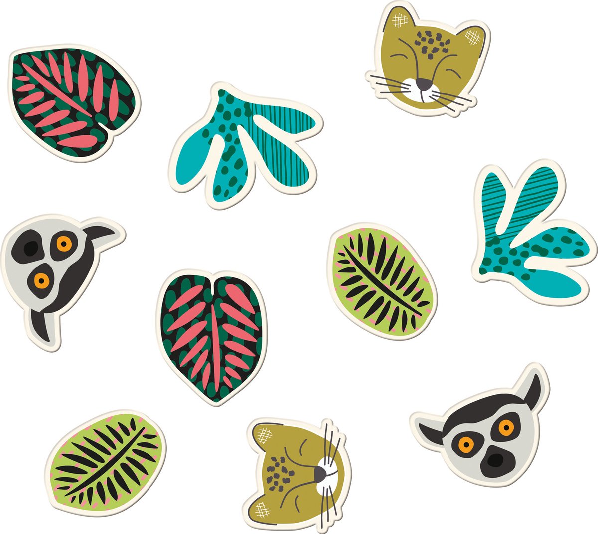 Tafel confetti jungle