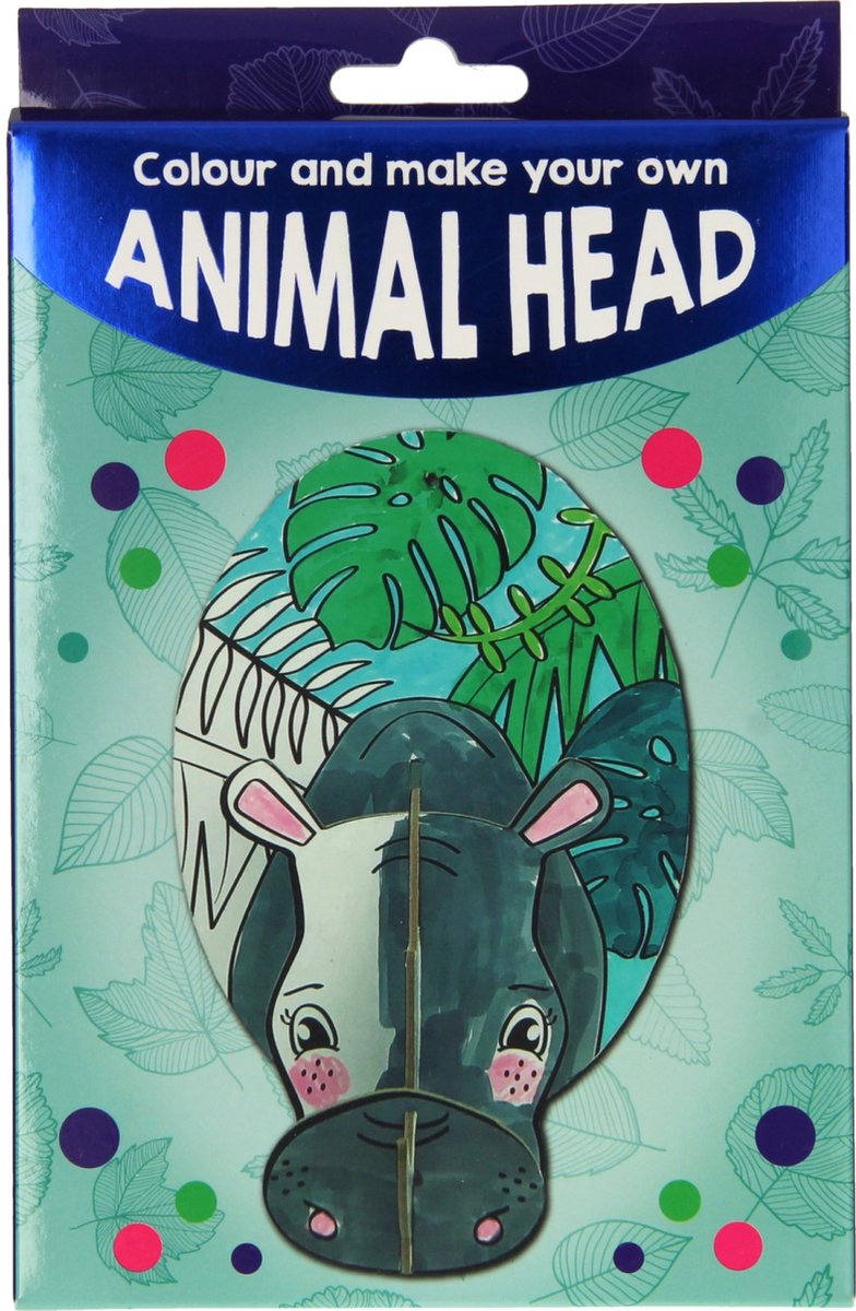 Knutselset 3D Dierenkop Maken - Assorti - Meerdere uitvoeringen