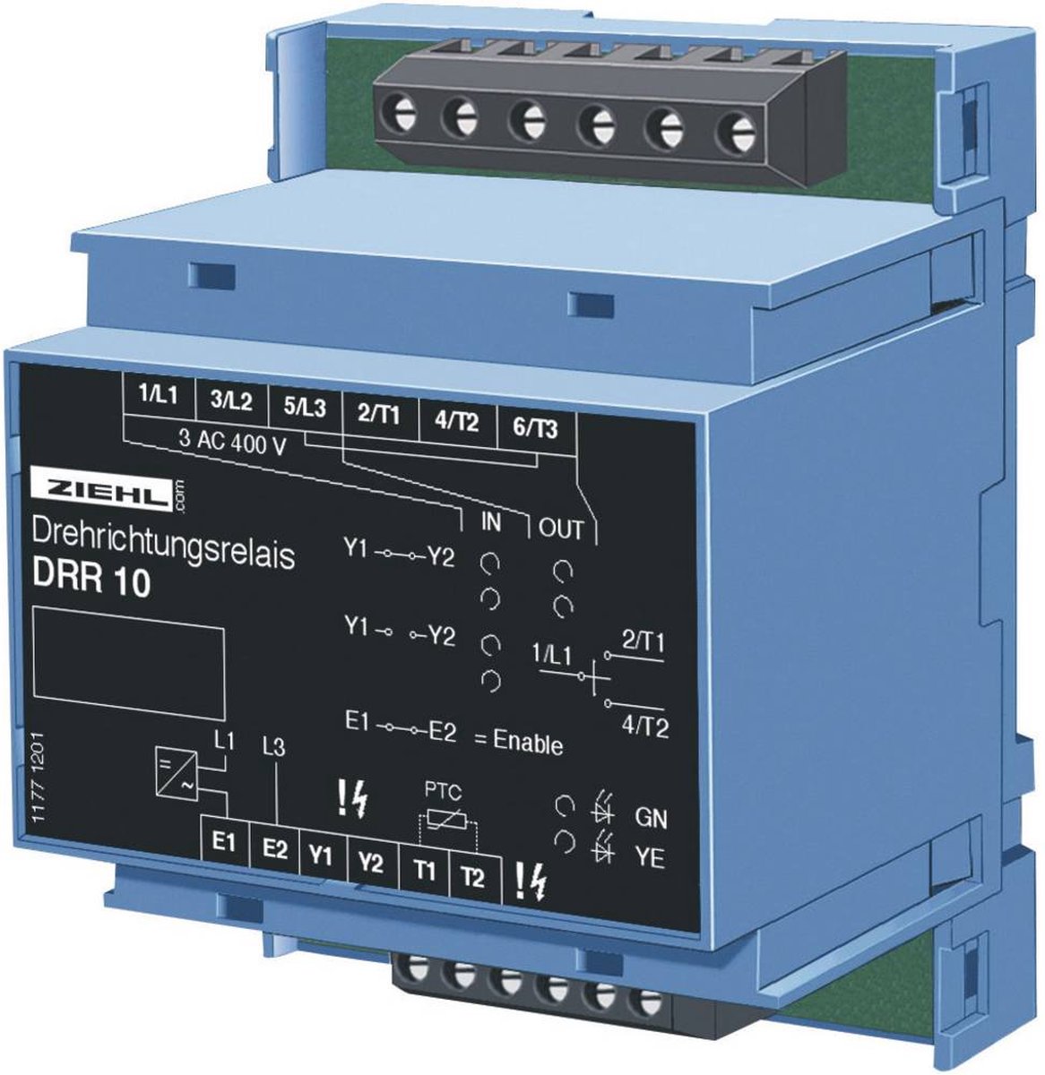   DRR10 Snelheidsbewaking Aantal relaisuitgangen: 3