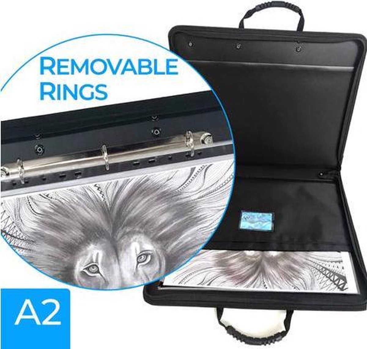 A2 Zieler Portfolio Presentation Case + 5 Sleeves