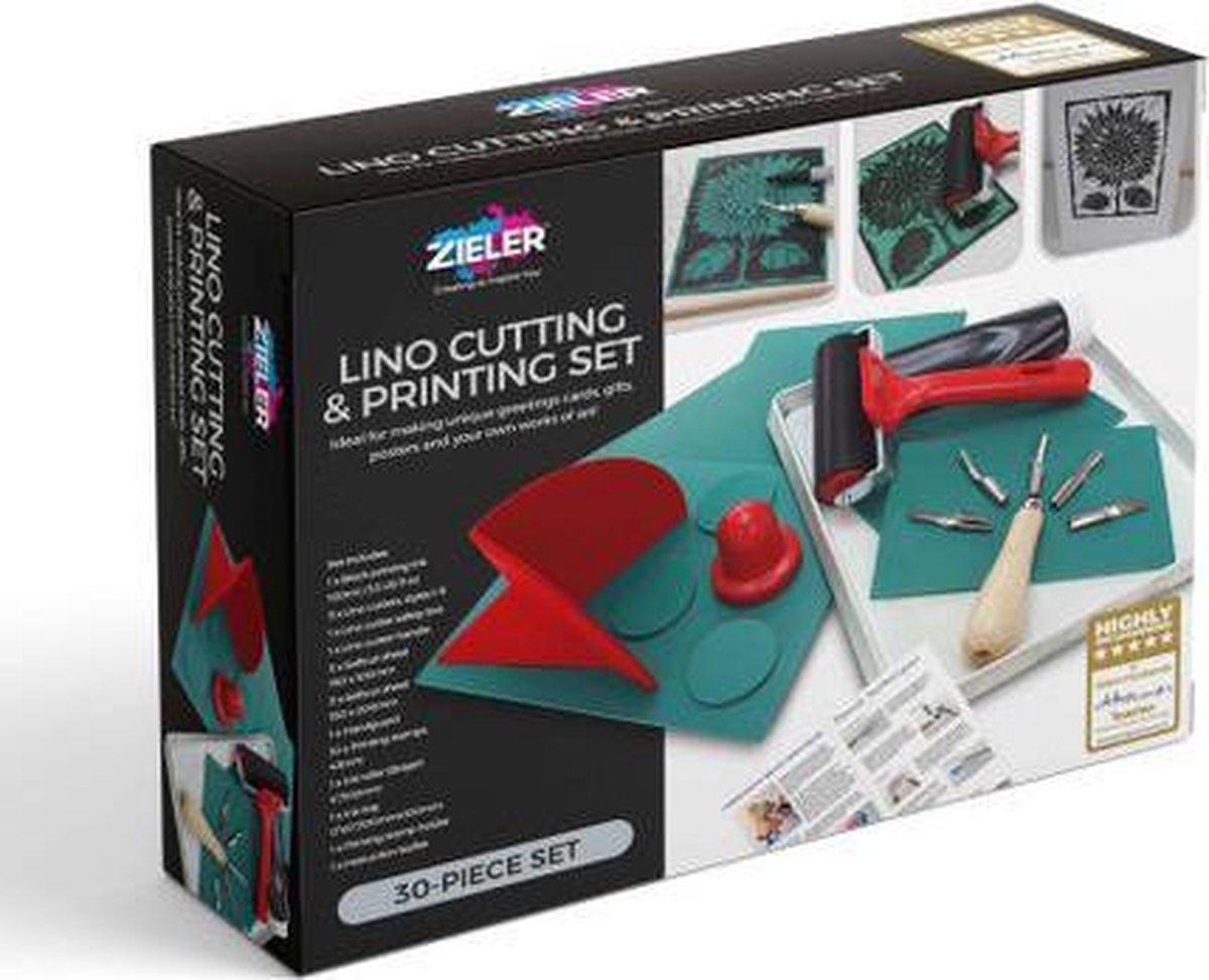 Zieler Lino Cutting & Printing Set (30-Delig)