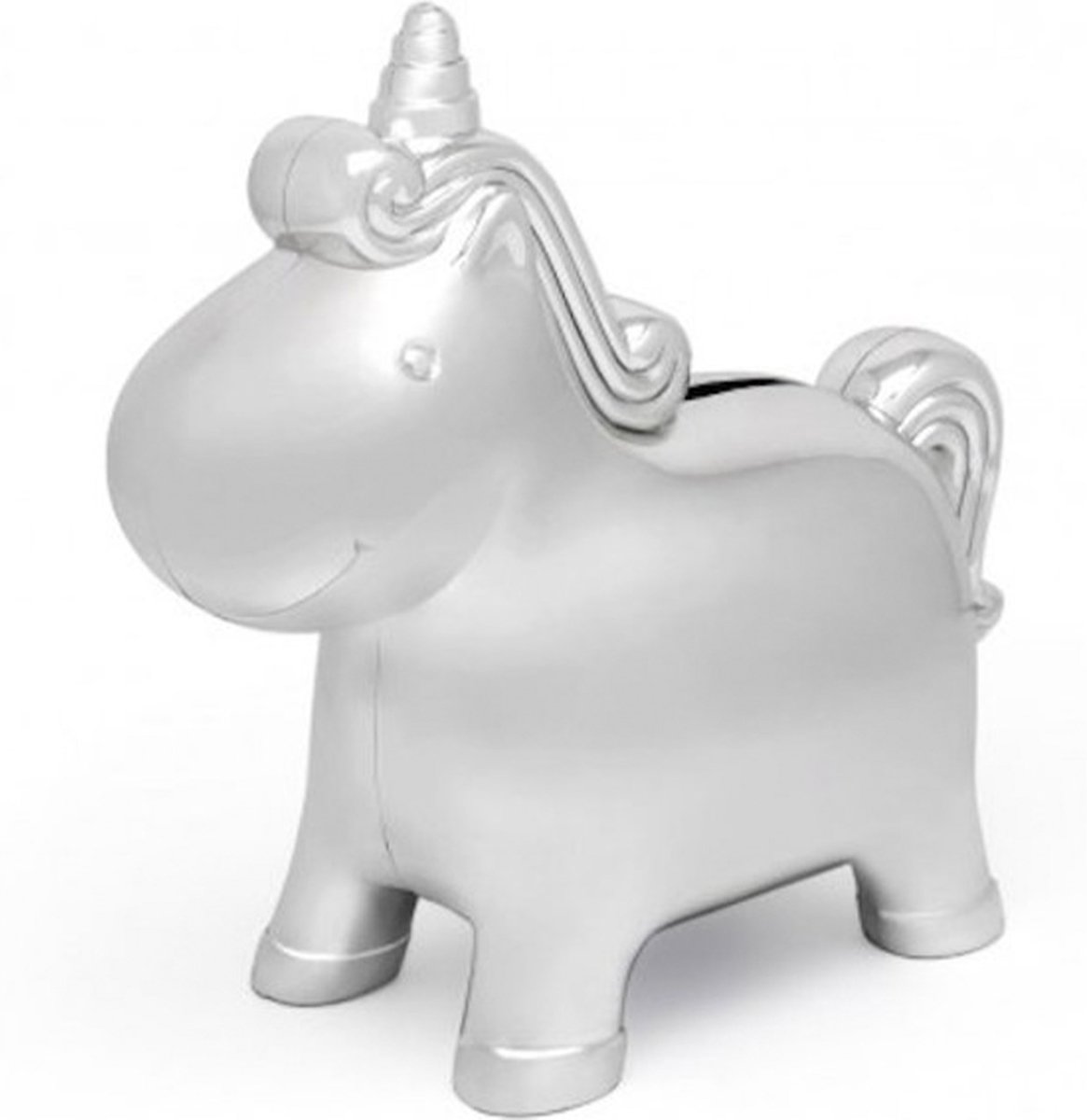     Eenhoorn zilver kleur