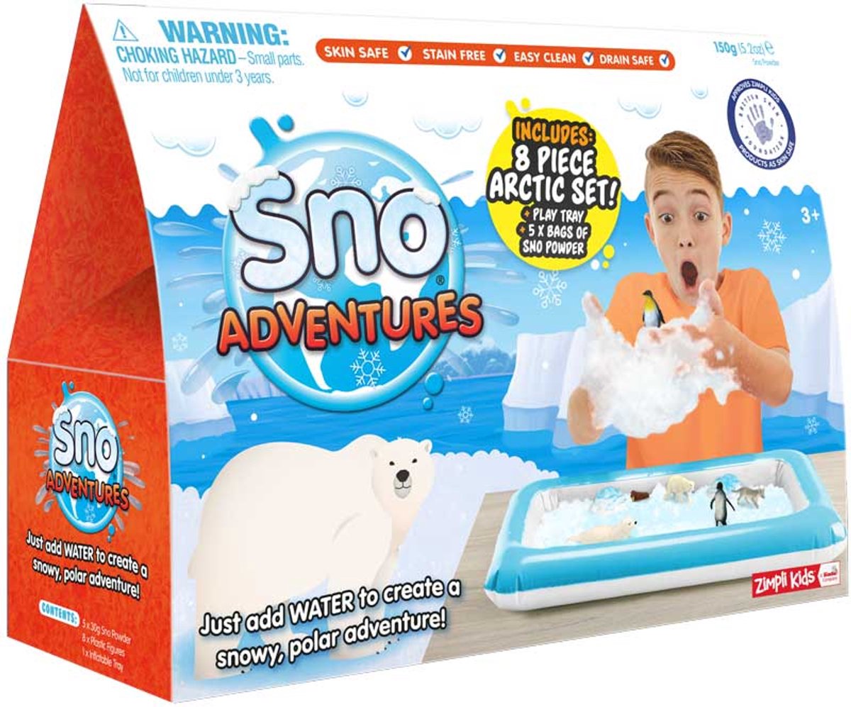 Zimpli Kids sneeuw speelset Arctic Adventure - educatief kinderspeelgoed.