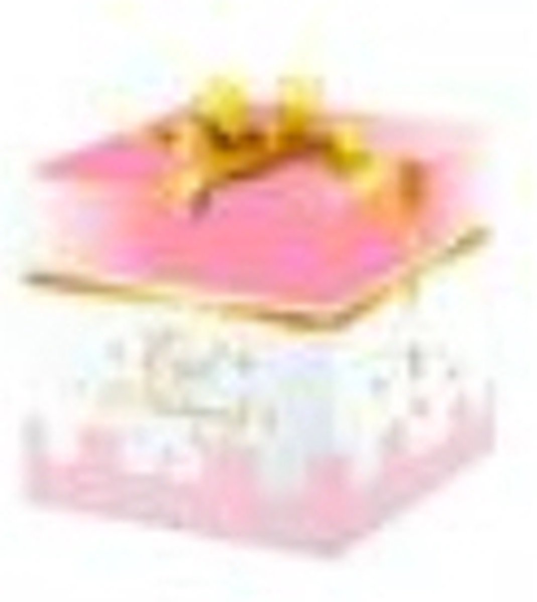 Eid Mubarak - Luxe cadeaubox met lint roze - 20 x 20 x 20 cm