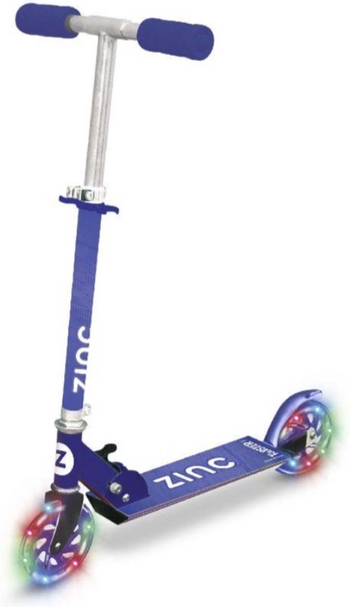 Zinc - Step - Scooter - Blauw - inclusief LED-wielen - verstelbaar in hoogte