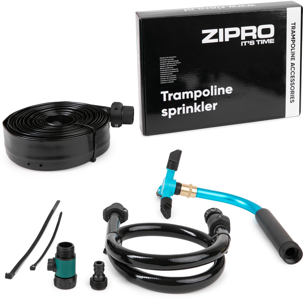 Zipro® Trampolinesproeiers - Eenvoudige montage - Voor elk type ZIPRO trampoline - 2in1-set voor meer gemak - accessoires voor trampolines - Hoge kwaliteit - Alle connectoren