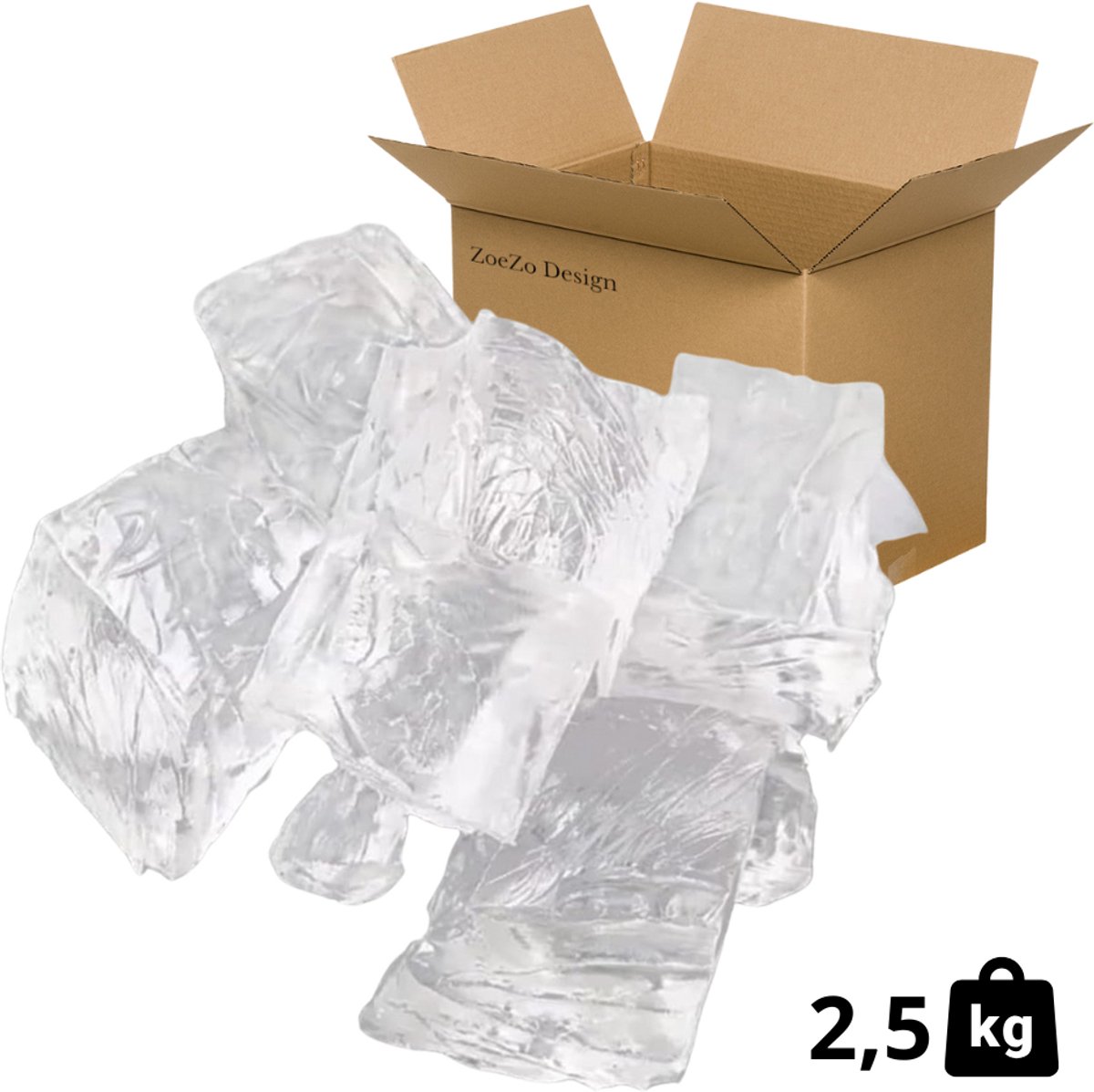 ZoeZo Design - Gel Was - 2,5 KG - Gel Wax - Doorzichtige was - Zelf kaarsen maken - Kaarsenwas - Gelei - Kristal Kaarsen - Candle Making - Waxmelts - Makkelijk in Gebruik