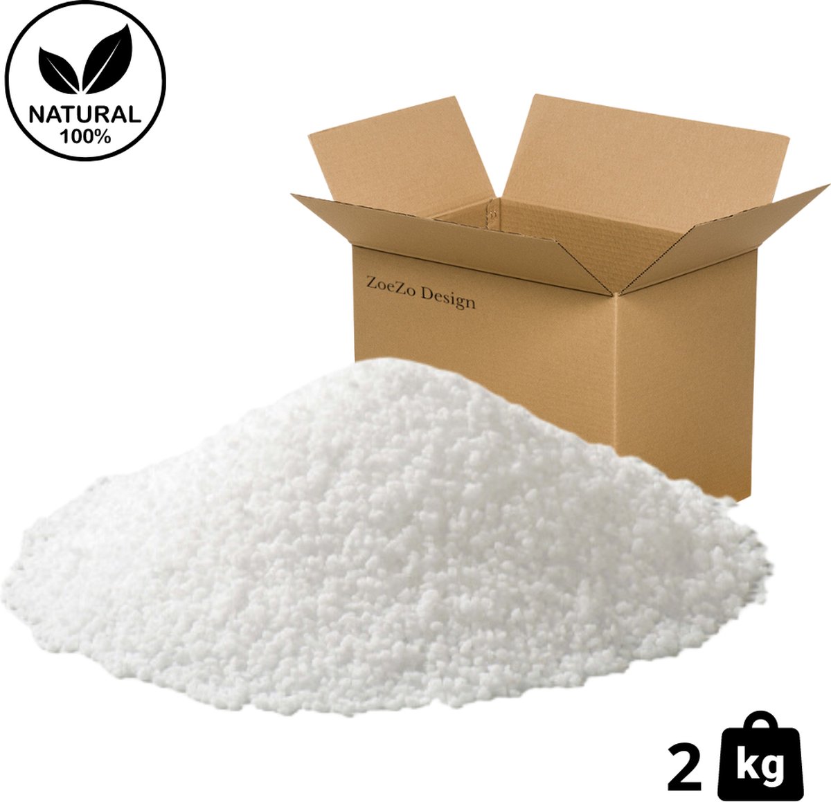 ZoeZo Design - Stearine was - 100% Plantaardig - 2 KG - Kaarsen was - Korrels - Stearin wax - Natuurlijke was - Zelf kaarsen maken - Kaarsenwas